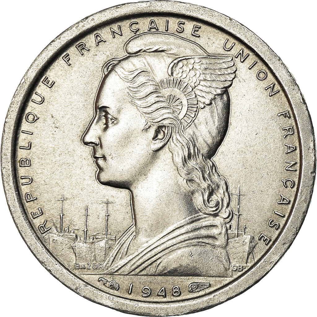 Coin, Togo, Franc, 1948, Paris, AU(50-53), Aluminum, KM:4