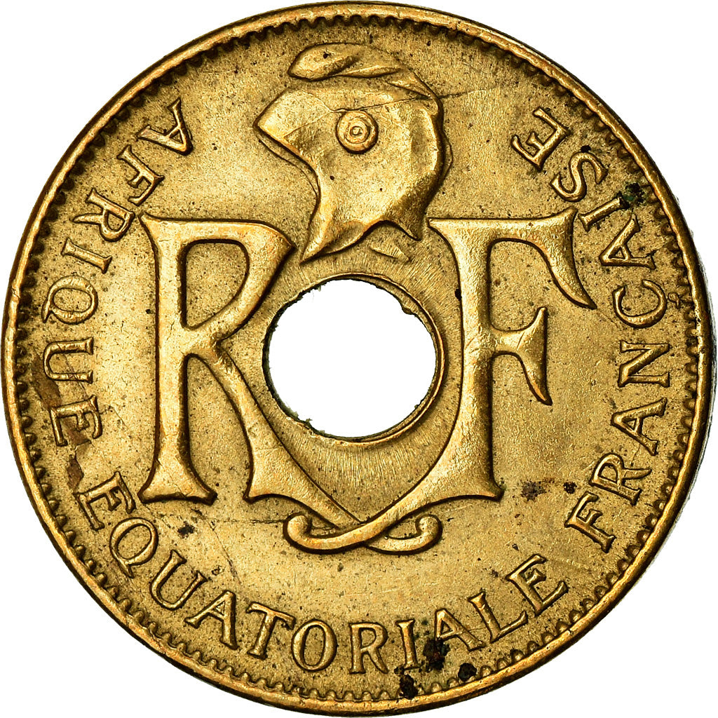 Monnaie, Afrique-Équatoriale française, 10 Centimes, 1943, TTB