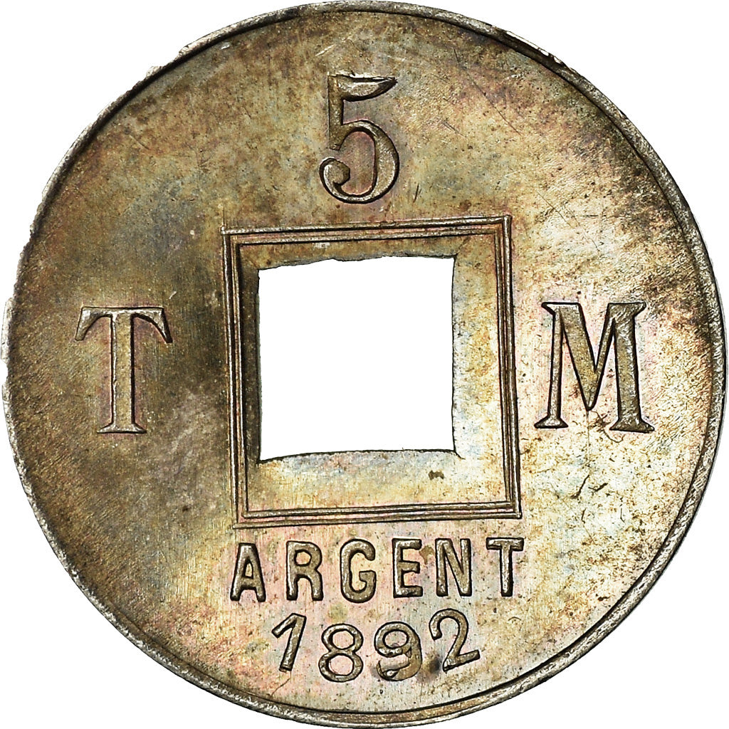 Coin, France, Théodore Michelin, 5 Centimes, 1892, ESSAI, MS(63), Silver