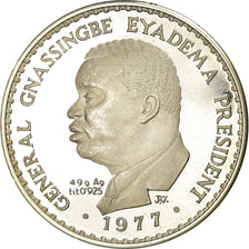 Coin, Togo, Gnassingbe Eyadema, 10000 Francs, 1977, MS(60-62), Silver, KM:9