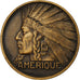France, Medal, Exposition Coloniale Internationale, Paris 1931, Amérique