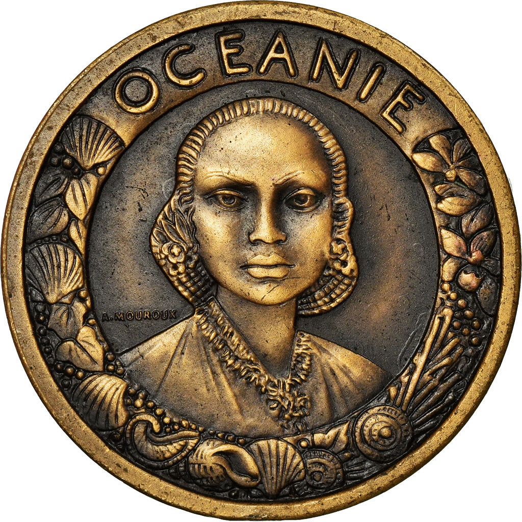 Francia, medalla, Exposition Coloniale Internationale, Paris 1931, Océanie