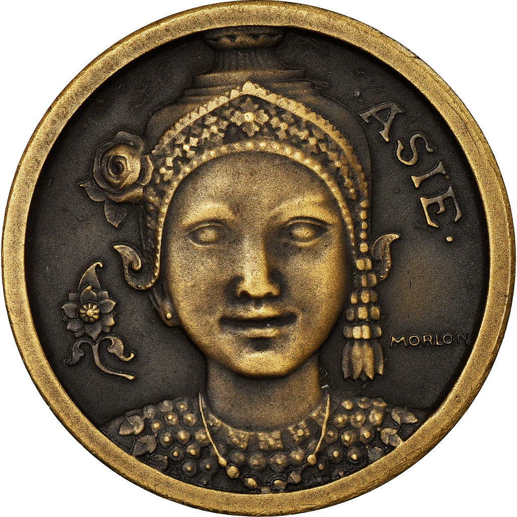 France, Medal, Exposition Coloniale Internationale, Paris, Asie, 1931, Morlon