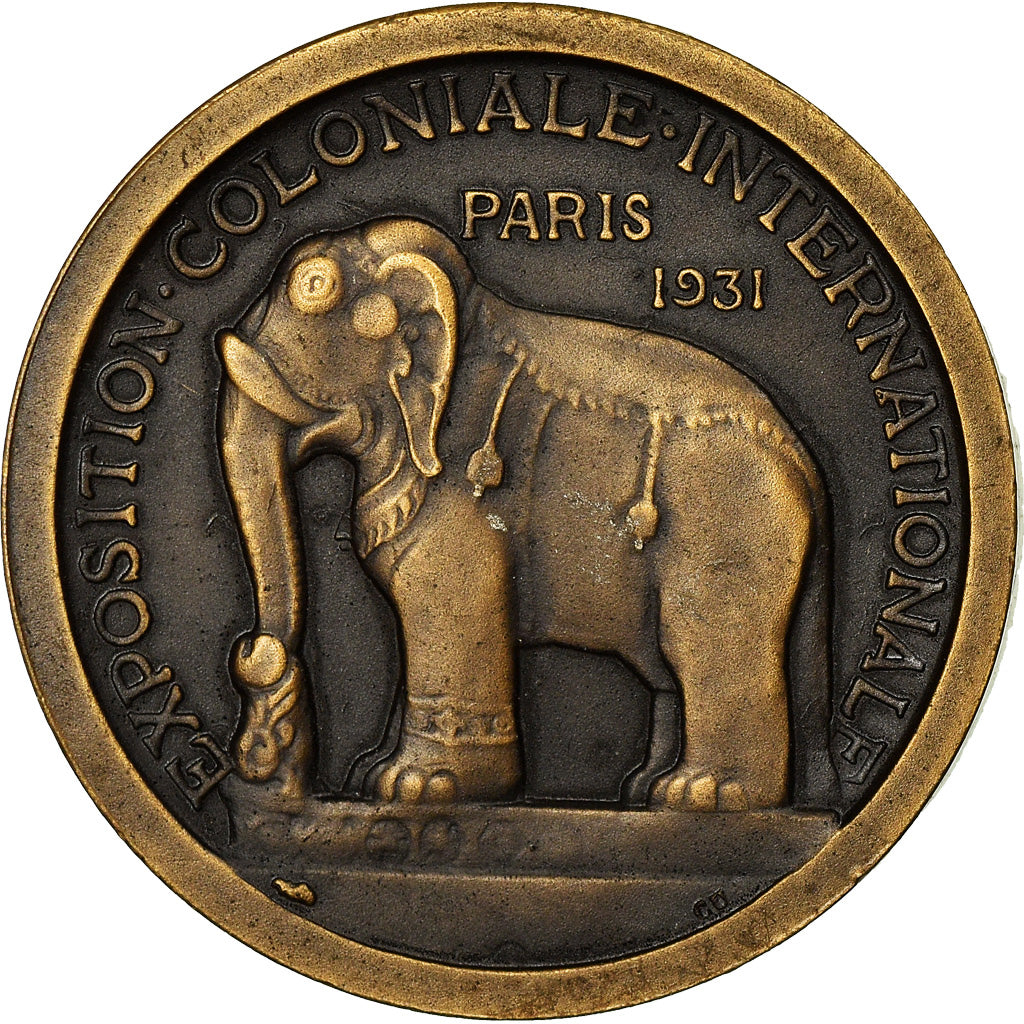 France, Medal, Exposition Coloniale Internationale, Paris, Asie, 1931, Morlon