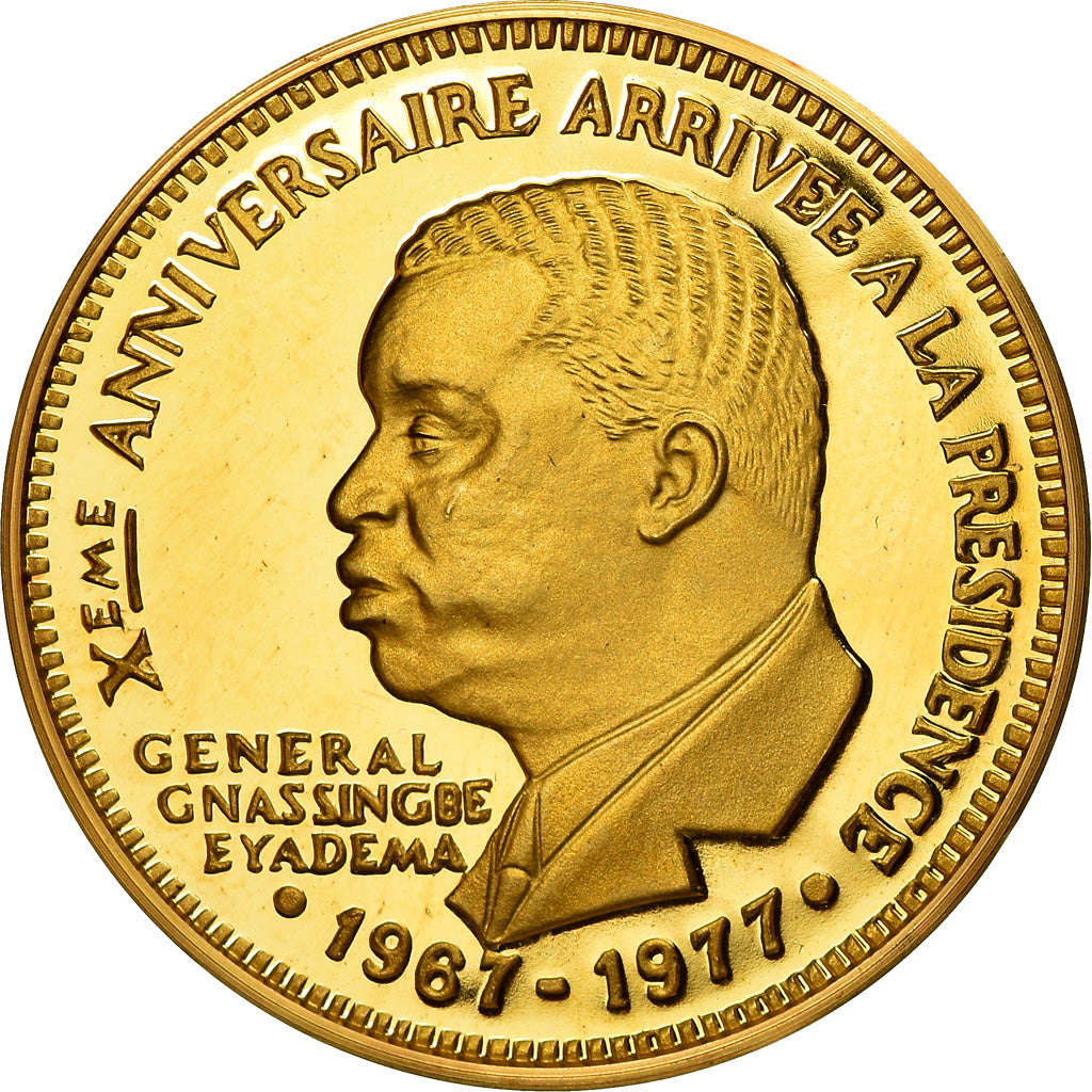 Togo, medalla, Général Gnassingbe Eyadema - Président, 1977, SC, Oro