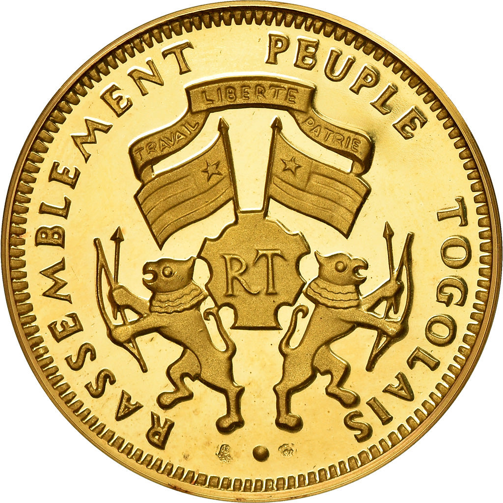 Togo, medalla, Général Gnassingbe Eyadema - Président, 1977, SC, Oro