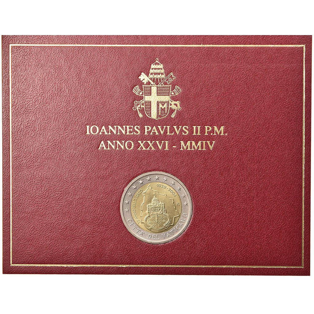 Vatican, 2 Euro, 2004, 75 ème anniversaire de la Fondation de l'Etat du