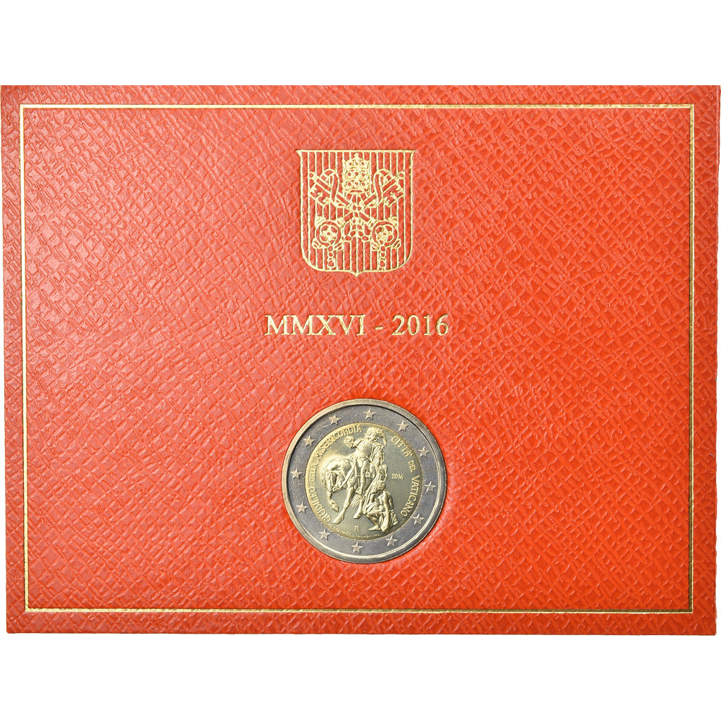 Vatican, 2 Euro, Jubilé de la Miséricorde, 2016, MS(65-70), Bi-Metallic