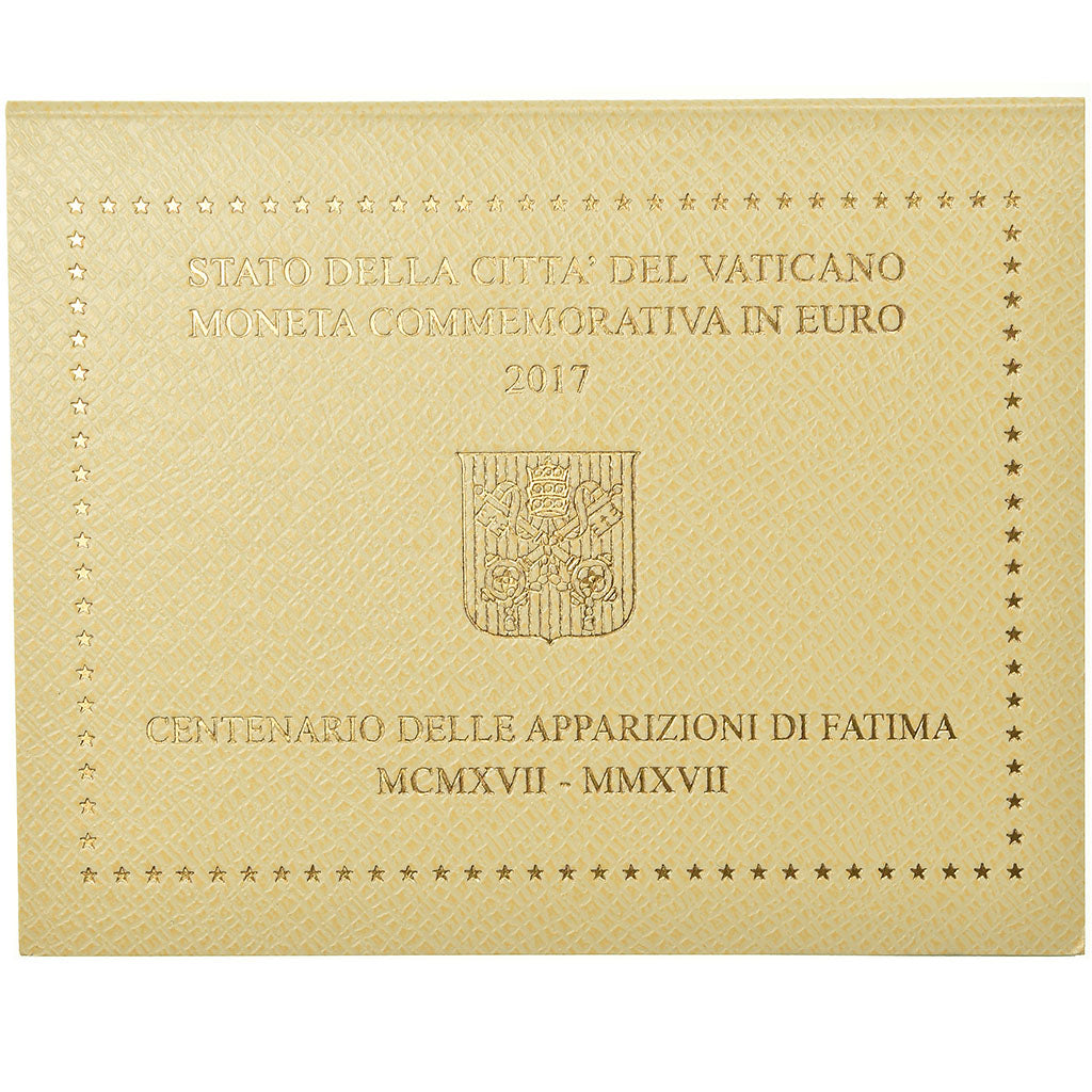 Watykan, 2 Euro, 2017, Apparition de Fatima, MS(65-70), Bimetaliczny