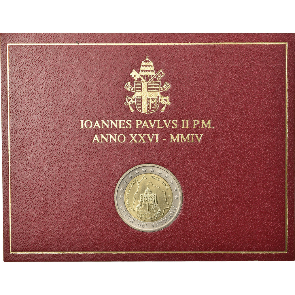 Vatican, 2 Euro, 2004, 75 ème anniversaire de la Fondation de l'Etat du