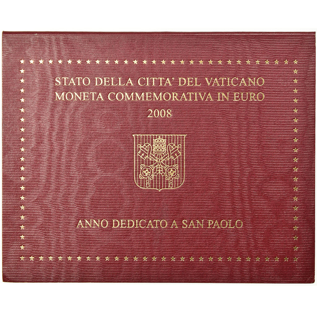 Vatican, 2 Euro, Année de Saint Paul, 2008, MS(65-70), Bi-Metallic