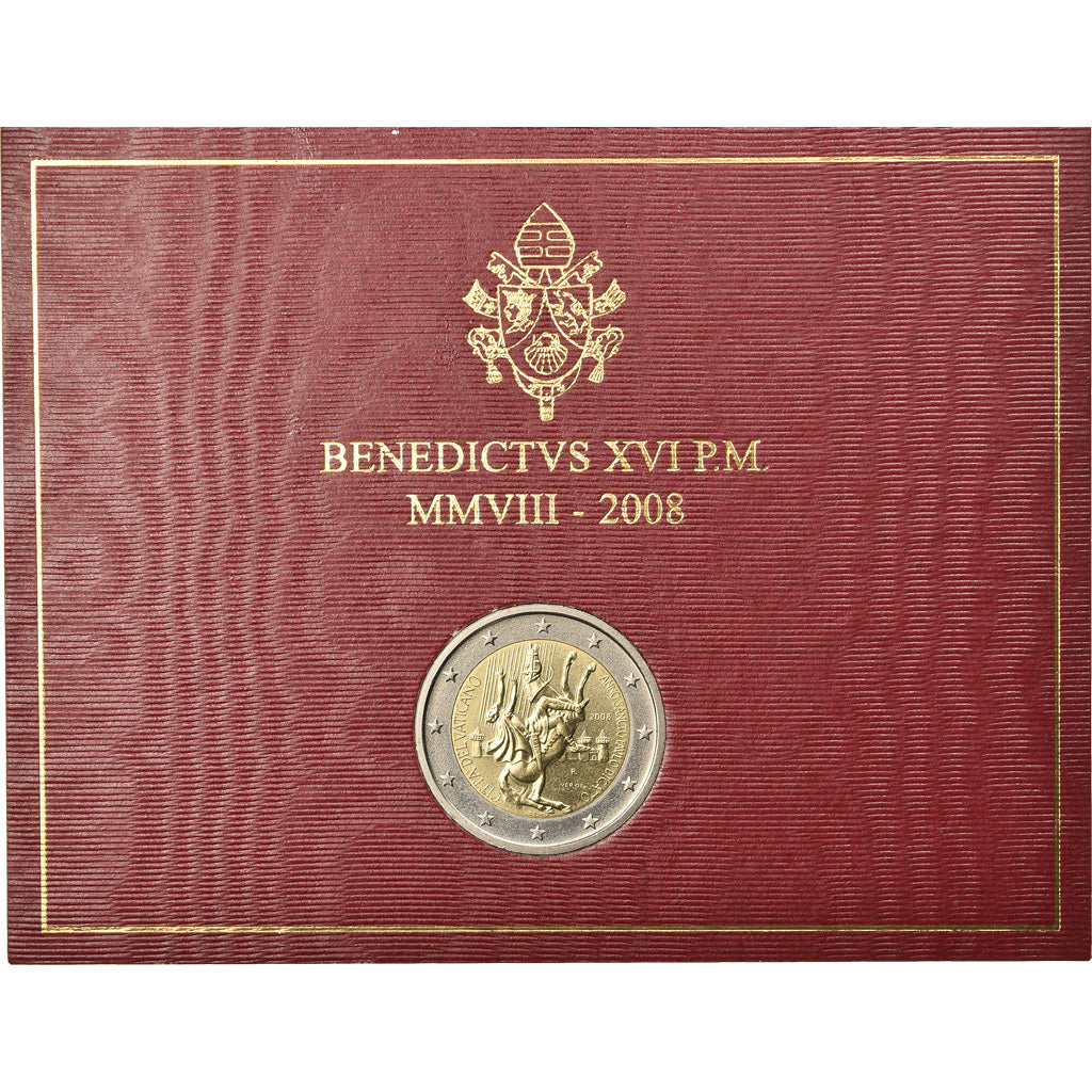 Vatican, 2 Euro, Année de Saint Paul, 2008, MS(65-70), Bi-Metallic