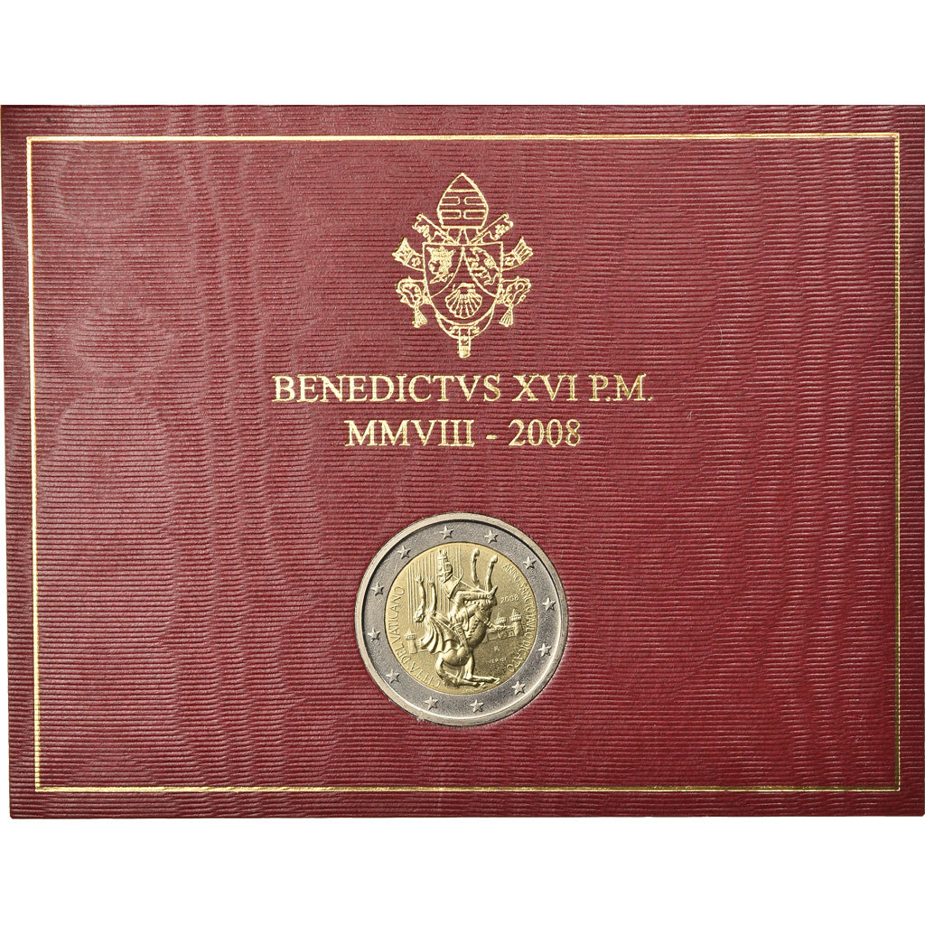 Vatican, 2 Euro, Année de Saint Paul, 2008, FDC, Bi-Metallic