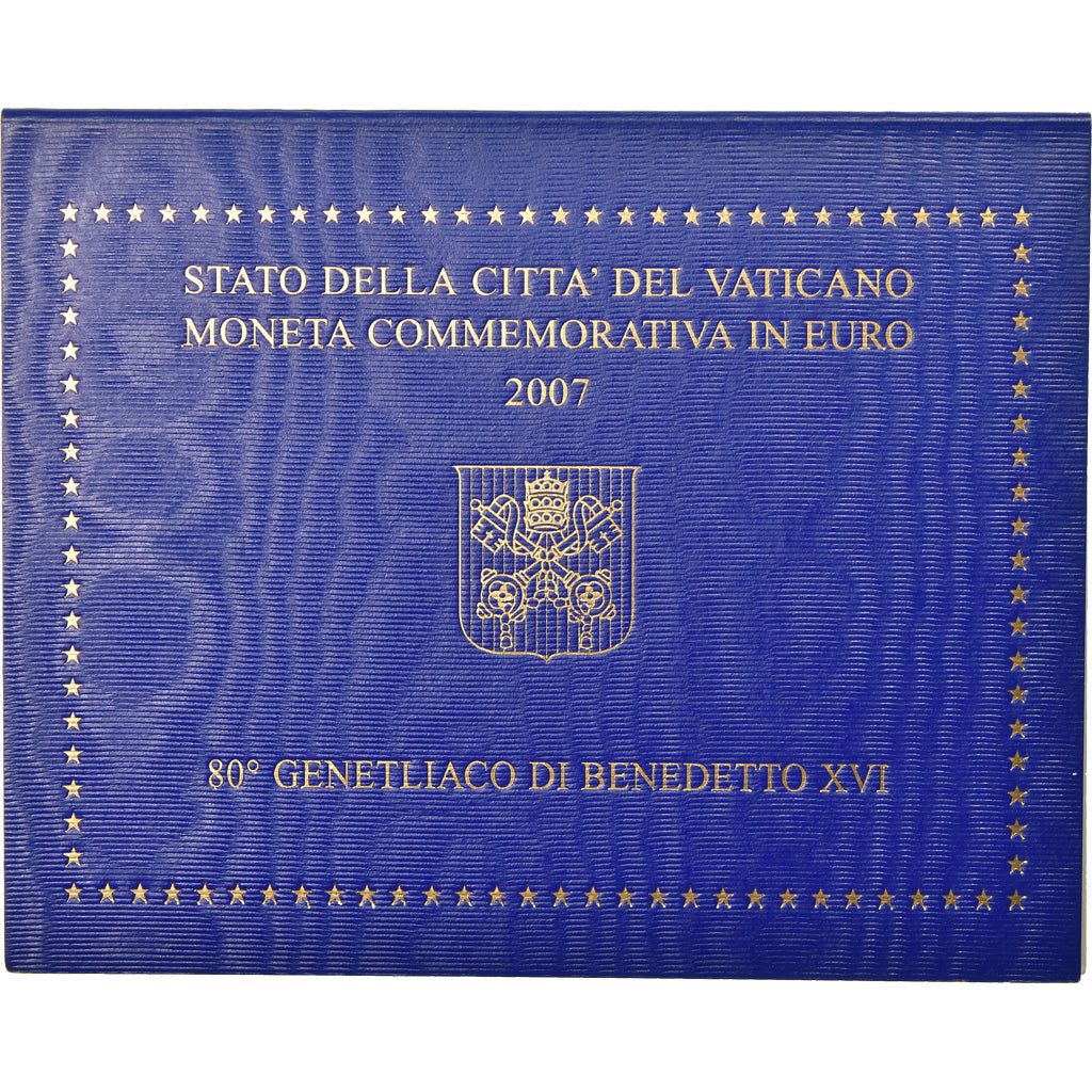 Vatican, 2 Euro, 80ème anniversaire de Benoit XVI, 2007, FDC, Bi-Metallic