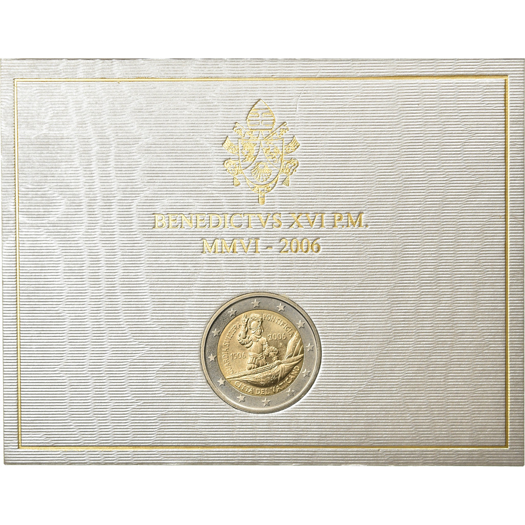 Vatican, 2 Euro, 500 ans de la Garde Suisse Pontificale, 2006, FDC, Bi-Metallic