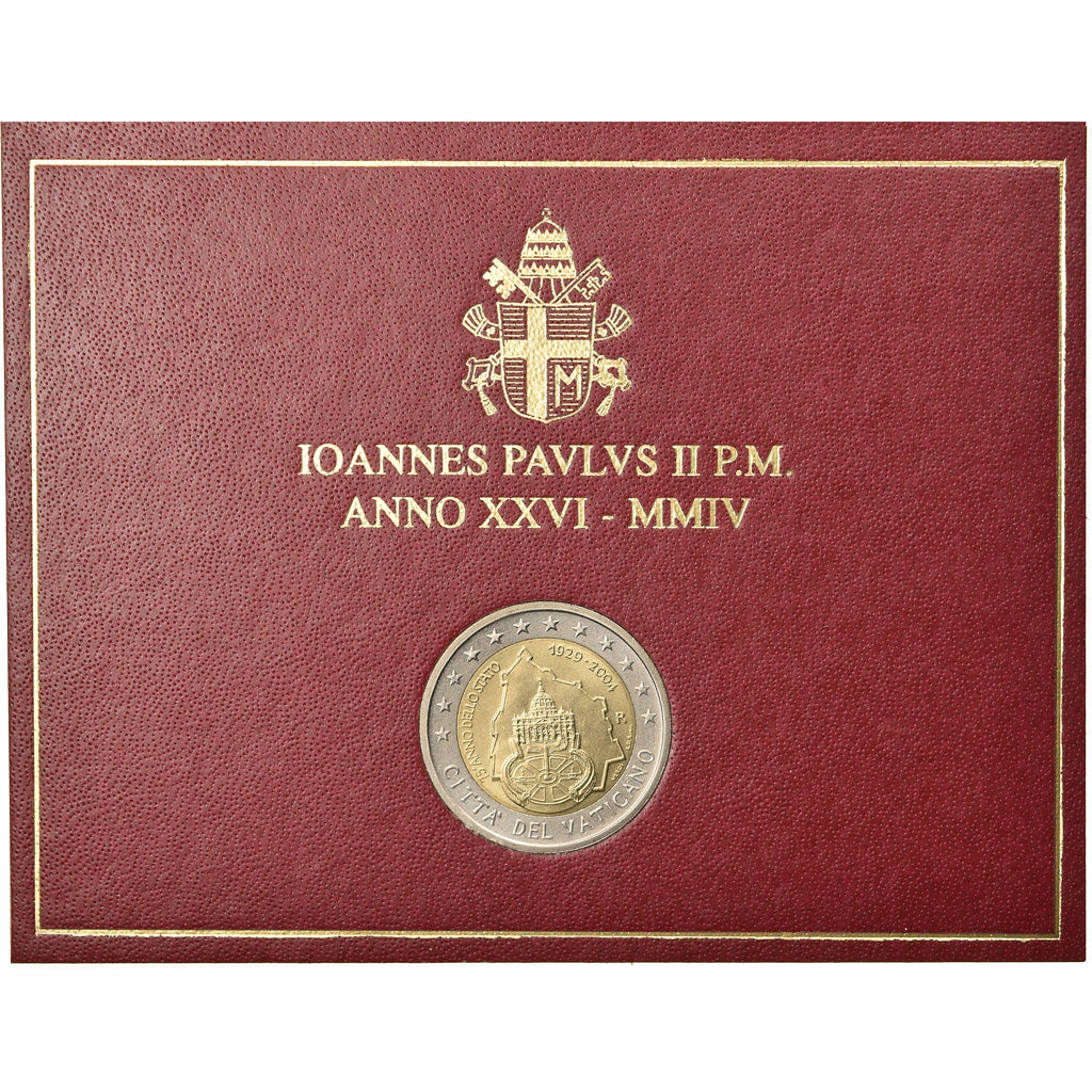Vatican, 2 Euro, 2004, 75 ème anniversaire de la Fondation de l'Etat du