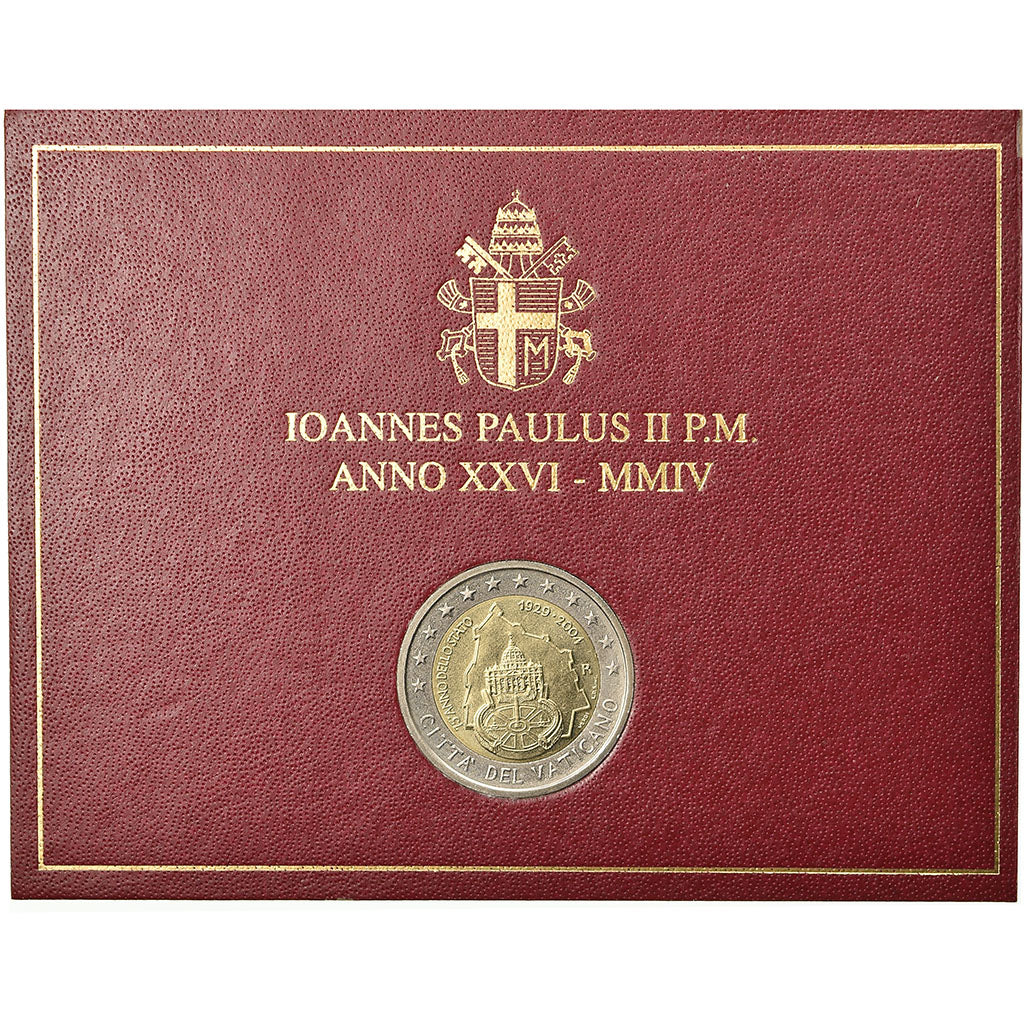 Vatican, 2 Euro, 2004, 75 ème anniversaire de la Fondation de l'Etat du