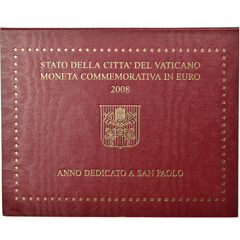 Vatican, 2 Euro, Année de Saint Paul, 2008, MS(65-70), Bi-Metallic