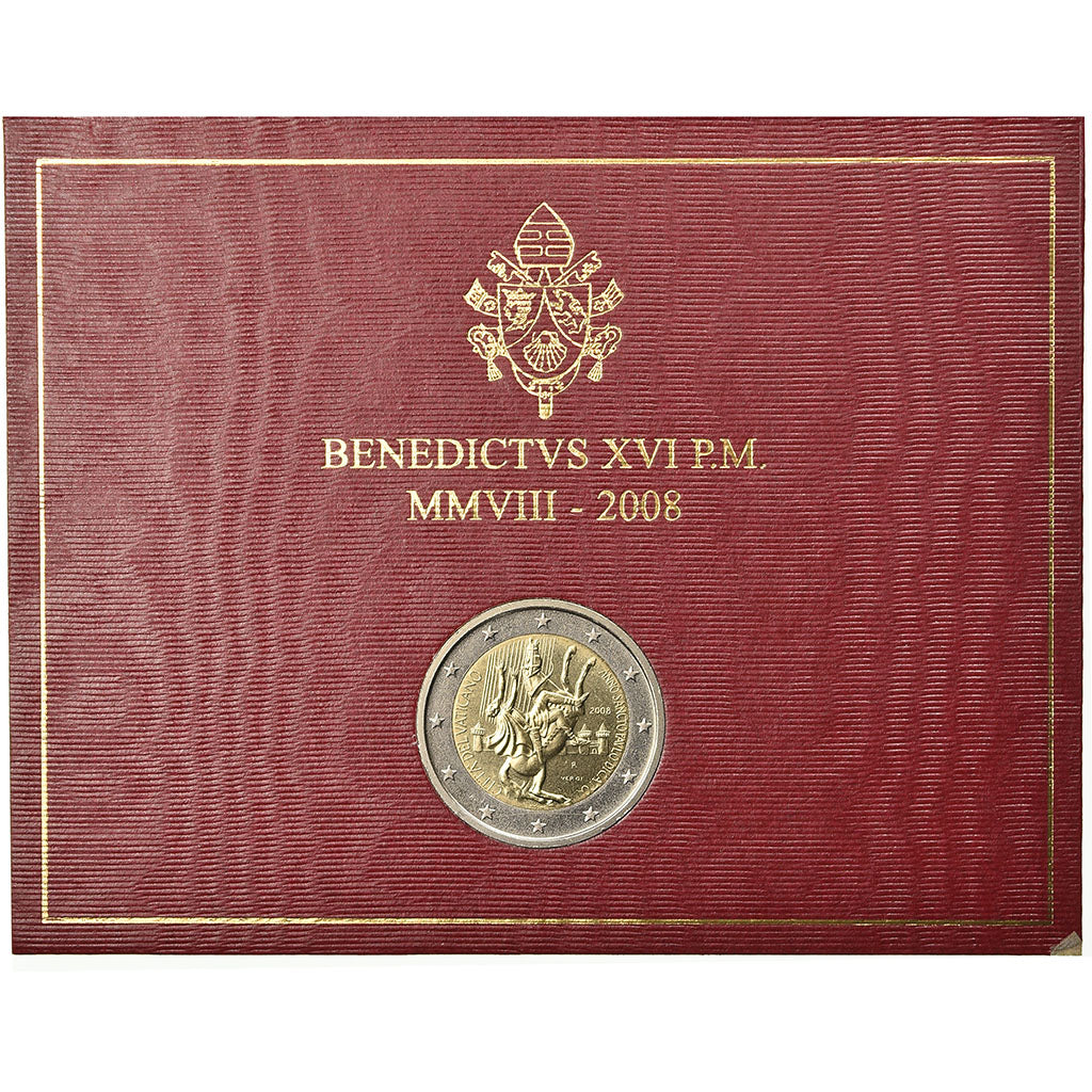 Vatican, 2 Euro, Année de Saint Paul, 2008, MS(65-70), Bi-Metallic
