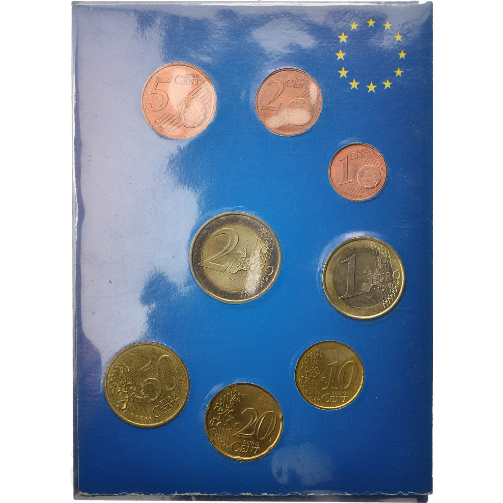Monaco, Set, Prince Rainier III, 2001, 1c à 2€, AU(55-58)