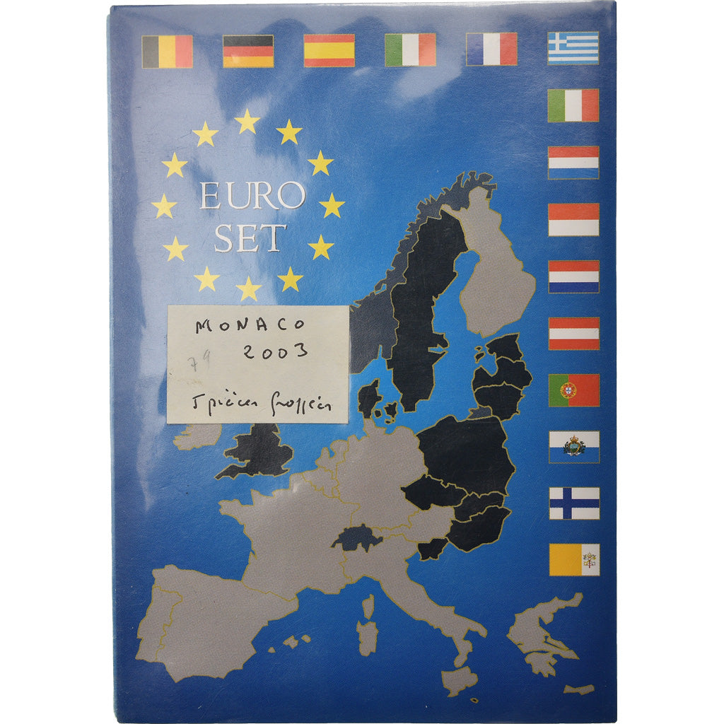 Mónaco, Set, Prince Rainier III, 2003, 10c à 2€, EBC, Sin información