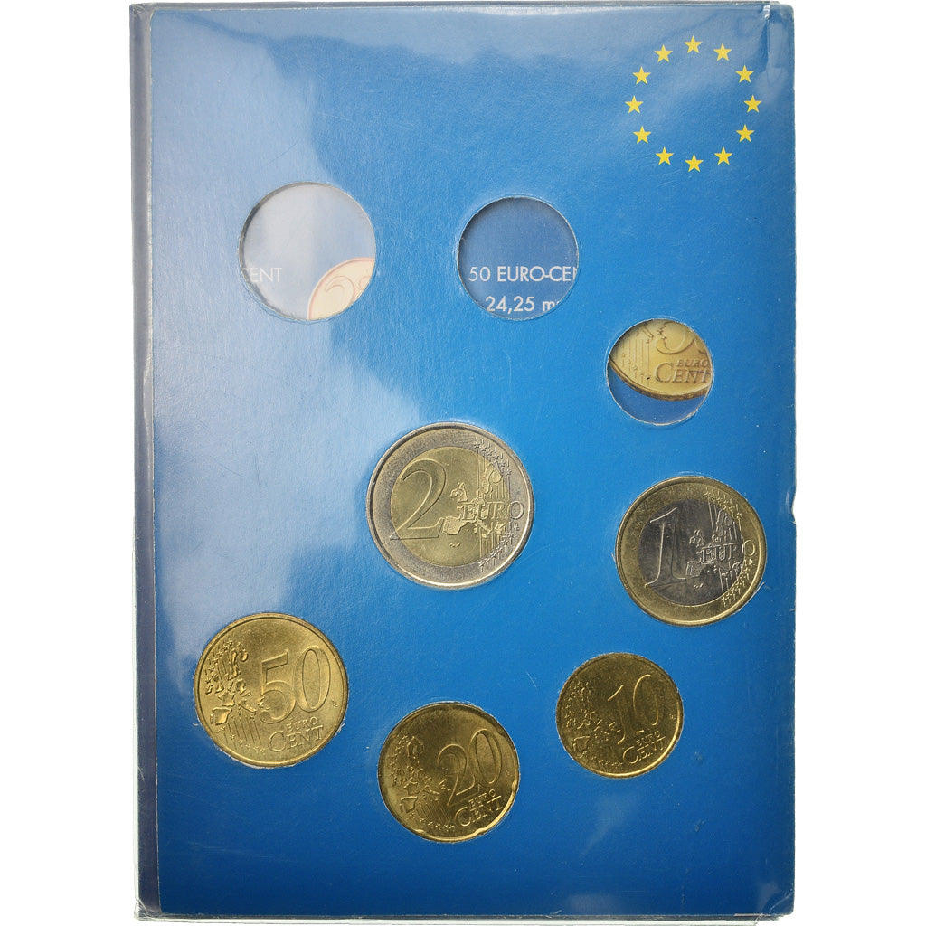 Monaco, Set, Prince Rainier III, 2003, 10c à 2€, AU(55-58)