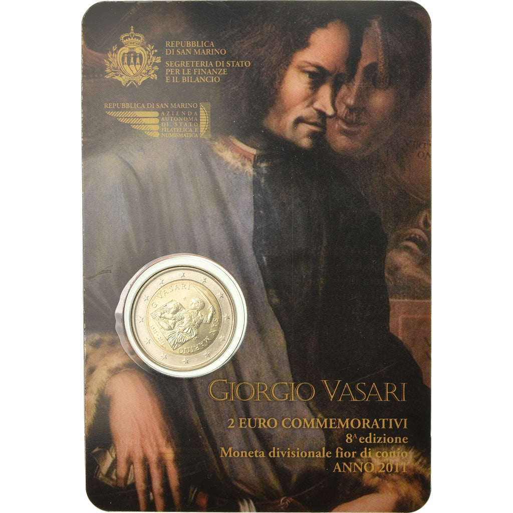 San Marino, 2 Euro, Giorgio Vasari, 2011, FDC