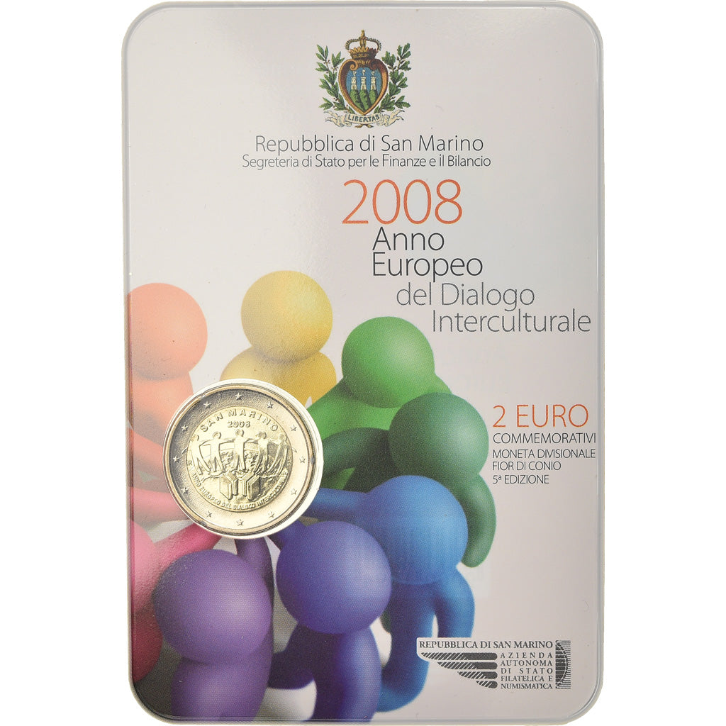 San Marino, 2 Euro, Année européenne du dialogue interculturel, 2008