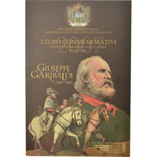 San Marino, 2 Euro, Giuseppe Garibaldi, 2007, MS(65-70), Bimetallic, KM:481
