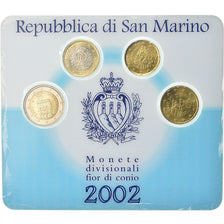 San Marino, Set, 2002, Rome, 20c à 2€, MS(63), ND