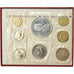 Monnaie, Monaco, Rainier III, Set, 1974, 10 c à 50 Fr, FDC