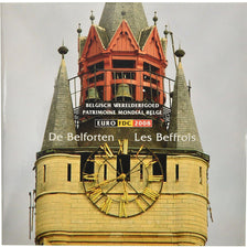 Belgia, Set, Les Beffrois, 2008, 1c à 2€, MS(65-70), ND