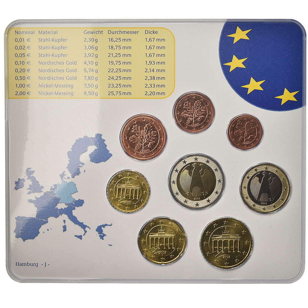 Duitsland, Set, 2003, 1c à 2€, FDC, n.v.t.