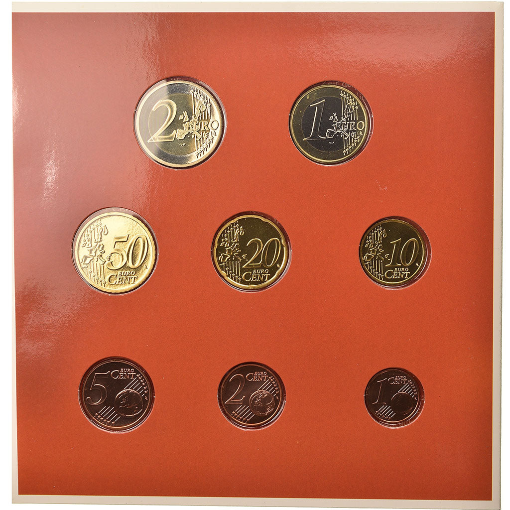 Áustria, Set, 2004, 1c à 2€, MS(65-70), N/D