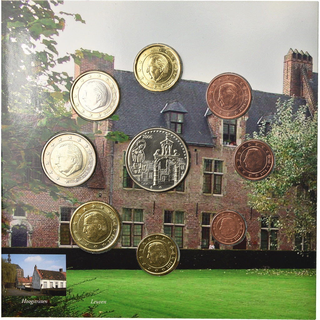 Belgium, Set, Les Béguinages Flamands, 2006, 1c à 2€, MS(65-70)