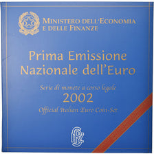 Itália, Set, 2002, 1c à 2€, MS(65-70), N/D
