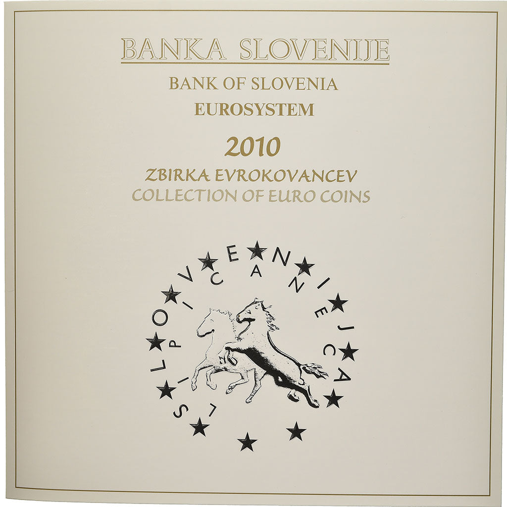 Słowenia, Set, 2010, 1c à 2 € + 3 €, MS(65-70), ND