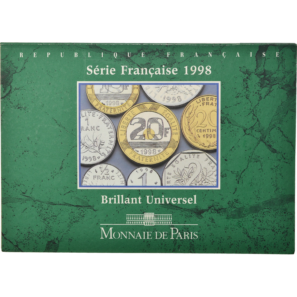 Coin, France, Set, 1998, 1c à 20 Fr, MS(65-70)