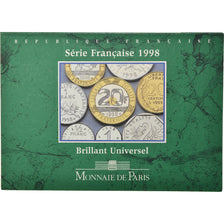 Coin, France, Set, 1998, 1c à 20 Fr, MS(65-70)