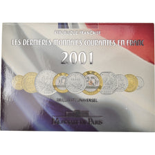 Coin, France, Set, 2001, Paris, 1c à 20 Fr, MS(65-70)