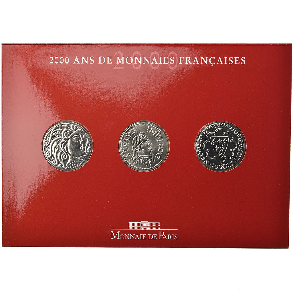 Coin, France, Set, 2000, 3 X 5 Francs n°1, MS(65-70)
