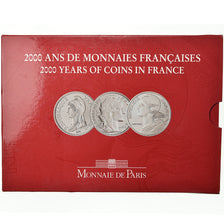 Coin, France, Set, 2000, 3 X 5 Francs n°3, MS(65-70)