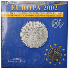 France, 1,5 Euro, Europa, 2002, Set, MS(65-70), Silver