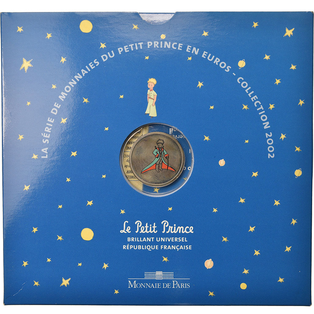 France, Set, Le Petit Prince, 2002, 1c à 2€ + jeton, MS(65-70)