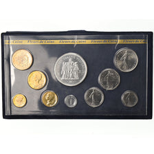 Coin, France, Set, 1980, Paris, 1c à 50 Fr, MS(65-70)
