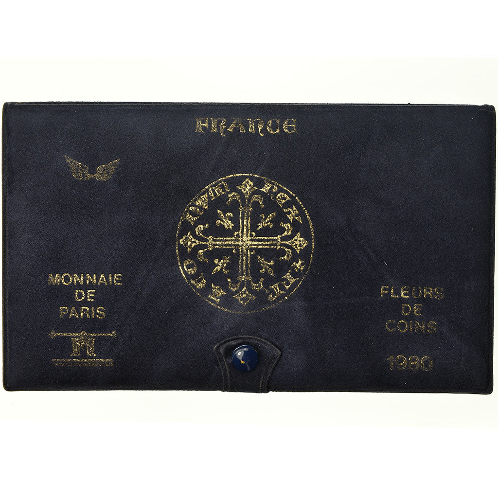Coin, France, Set, 1980, Paris, 1c à 50 Fr, MS(65-70)