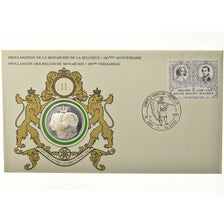 Belgique, Médaille, Léopold I et Louise-Marie, 1980, Enveloppe philatélique