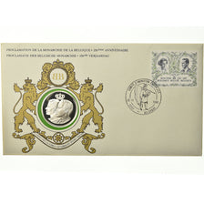 Belgium, Medal, Baudouin I et Fabiola, 1980, Enveloppe philatélique