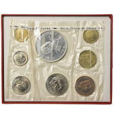 Moeda, Mónaco, Rainier III, Set, 1974, 10 c à 50 Fr, MS(65-70), N/D