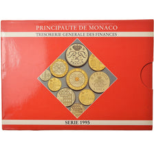 Moneta, Monaco, Rainier III, Set, 1995, 1c à 20 Fr, MS(65-70), ND